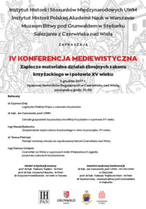 Plakat IV Konferencji Mediewistycznej