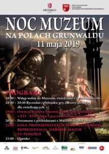 Plakat - Noc Muzeum na Polach Grunwaldu